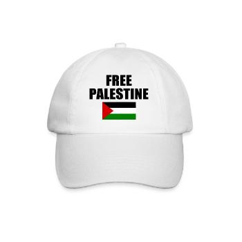 Free palestine - Casquette classique - blanc/blanc - Devant