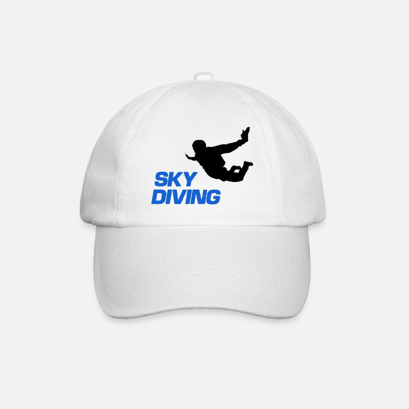 sky diving - Baseballkappe - Weiß/Weiß