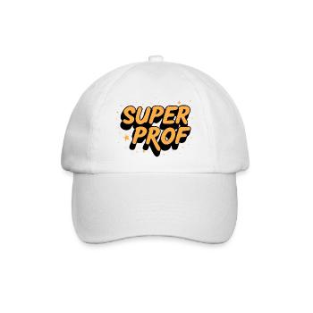 Super prof - Casquette classique - blanc/blanc - Devant