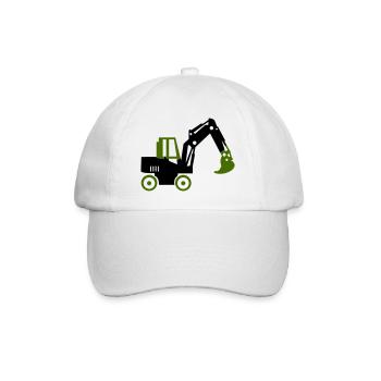 excavatrice - Casquette classique - blanc/blanc - Devant