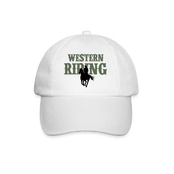 Femme d’équitation western - Casquette classique - blanc/blanc - Devant