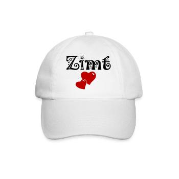 Zimt & Zucker Partnerlook Liebe Valentinstag Herz - Baseballkappe - Weiß/Weiß - Vorne