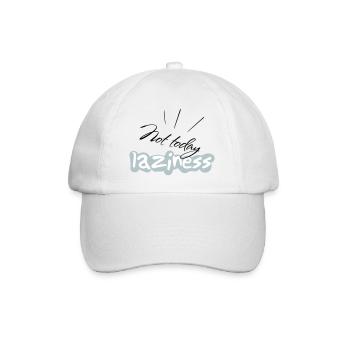not Today - Baseball Cap - white/white - Front