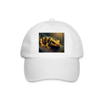 Animaux mignons en hibernation – salamandre de feu - Casquette classique - blanc/blanc - Devant