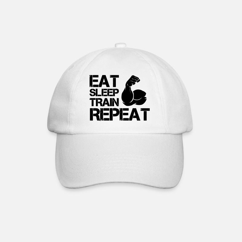 Les biceps mangent le sommeil - Casquette classique - blanc/blanc