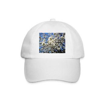 Pommier en fleur dans les fruits de printemps - Casquette classique - blanc/blanc - Devant