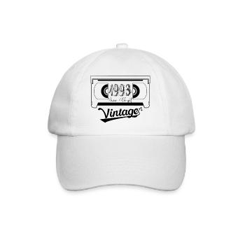 1993 Vintage Born Retro Vintage Anniversary - Baseball Cap - white/white - Front