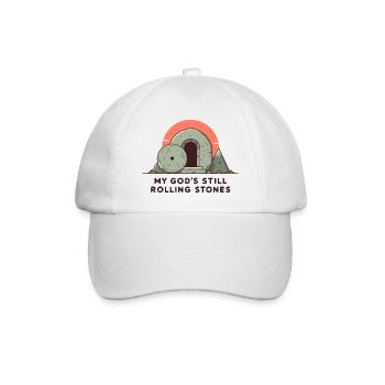 My God's still rolling - Baseball Cap - white/white - Front