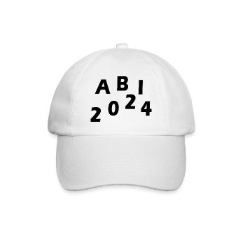 Abi 2024 - Baseballkappe - Weiß/Weiß - Vorne
