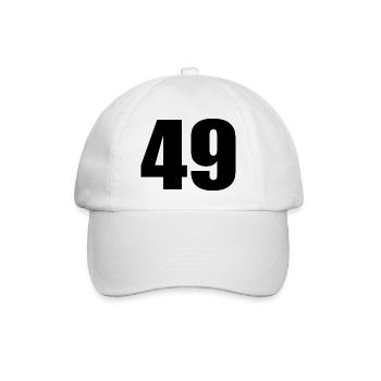 49th Birthday 49 Years Anniversary 49 Years Number 49 - Baseball Cap - white/white - Front