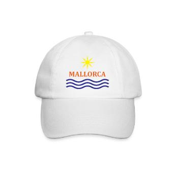 Soleil et vagues Motif Majorque - Casquette classique - blanc/blanc - Devant