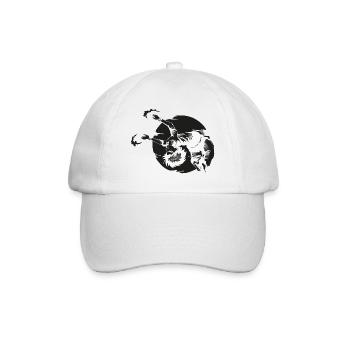 Backflip Anime Manga Figure - black - Baseball Cap - white/white - Front