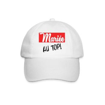 FUTURE MARIEE. EVJF. MARIEE. TEAM - Casquette classique - blanc/blanc - Devant