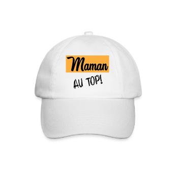 MOM. MOTHER'S DAY. HAPPY MOTHER'S DAY - Baseball Cap - white/white - Front