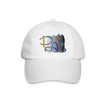 Peace Frieden - Baseball Cap - white/white - Front