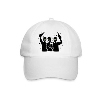 L’équipe de l’enterrement de vie de garçon et de garçon - Casquette classique - blanc/blanc - Devant