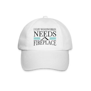 tronçonneuse charpentier amusant permet de jouer charpentier t-shirts - Casquette classique - blanc/blanc - Devant