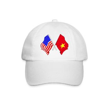 Drapeau des États-Unis et drapeau du Vietnam - Casquette classique - blanc/blanc - Devant