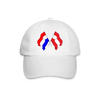 Drapeau Pays-Bas, drapeau Autriche - Casquette classique - blanc/blanc - Devant