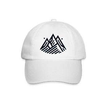 Alpine Schönheit - Baseballkappe - Weiß/Weiß - Vorne