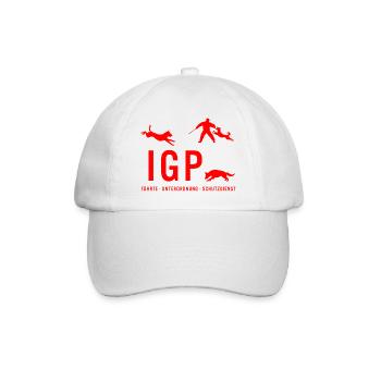 IGP Hundesport - Rot - Baseballkappe - Weiß/Weiß - Vorne