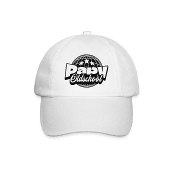 Opa der alten Schule - Baseballkappe - Weiß/Weiß - Vorne