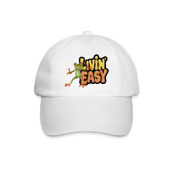 Livin' Easy - Baseball Cap - white/white - Front