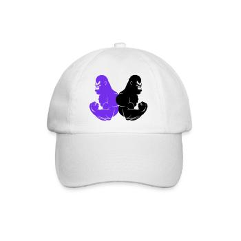 gorilla - Baseball Cap - white/white - Front