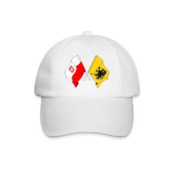 Flag Poland, Pomerania - Baseball Cap - white/white - Front