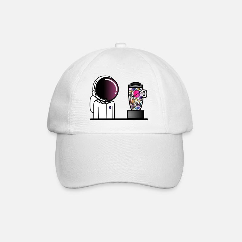 The urge to mix the universe - Baseballkappe - Weiß/Weiß