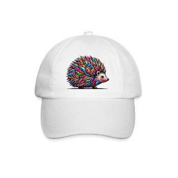 Hedgehog - Baseball Cap - white/white - Front