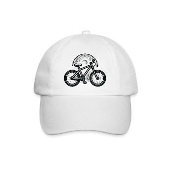 Vélo Bicyclette - Casquette classique - blanc/blanc - Devant