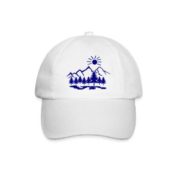 Nature Mountains - Baseball Cap - white/white - Front