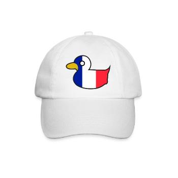 France Duck For French People who Love France - Baseball Cap - white/white - Front