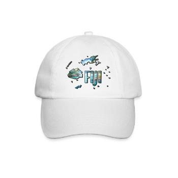 Watercolor Map Fiji - Baseball Cap - white/white - Front