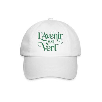 L'avenir est vert - Casquette classique - blanc/blanc - Devant