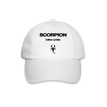 SCORPION élégant signe du zodiaque, astrologie. - Casquette classique - blanc/blanc - Devant