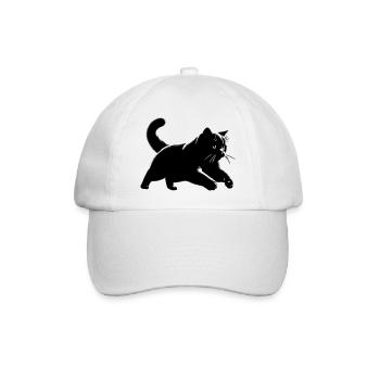 Britisch Kurzhaar Katze - Baseballkappe - Weiß/Weiß - Vorne