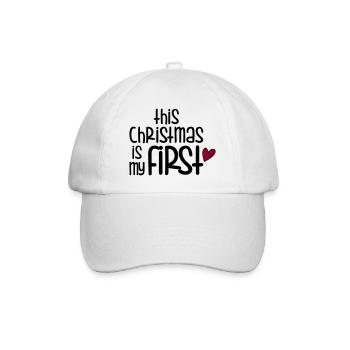 First Christmas - Baseballkappe - Weiß/Weiß - Vorne