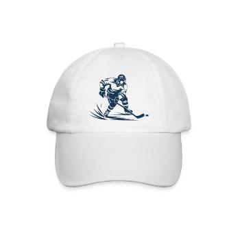 Eishockeyspieler - Baseballkappe - Weiß/Weiß - Vorne