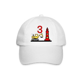 Escavatore - Cappello con visiera - bianco/bianco - Fronte
