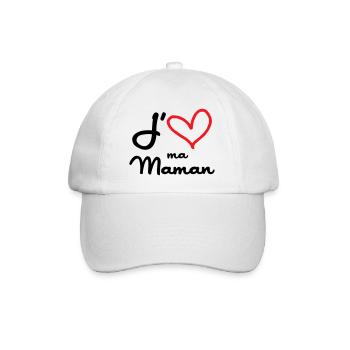 J'aime ma maman - Fête des Mères - Casquette classique - blanc/blanc - Devant