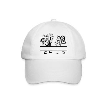 Guitarist and singer name banner - Baseball Cap - white/white - Front