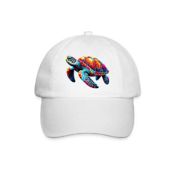 Schildkröte - Baseballkappe - Weiß/Weiß - Vorne