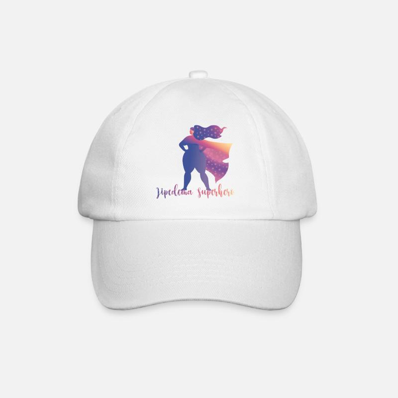 Lipedema Superhero - Baseball Cap - white/white