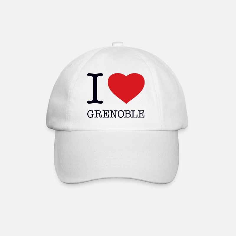 J’ADORE GRENOBLE - Casquette classique - blanc/blanc