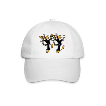 2 Pingouins Hochets Fête Mexique Culture Chapeaux Équipe - Casquette classique - blanc/blanc - Devant