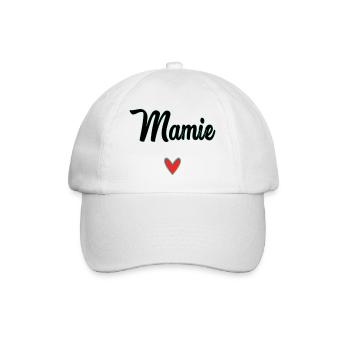 MAMIE. MAMAN. GRAND-MERE. FÊTE DES MÈRES - Casquette classique - blanc/blanc - Devant