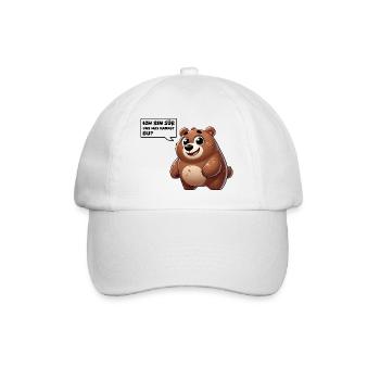 Bear Comic Cute - Baseball Cap - white/white - Front