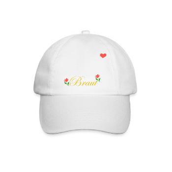 Enterrement de vie de garçon femme Femmes - Mariée - Casquette classique - blanc/blanc - Devant